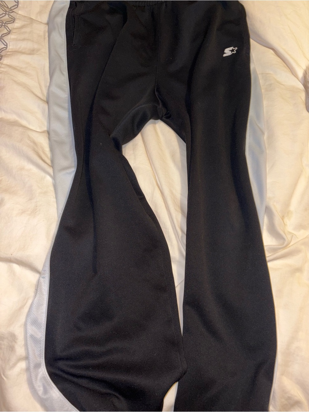 Starter Black Gray Track Pants Joggers Athletic Activewear Running Pants